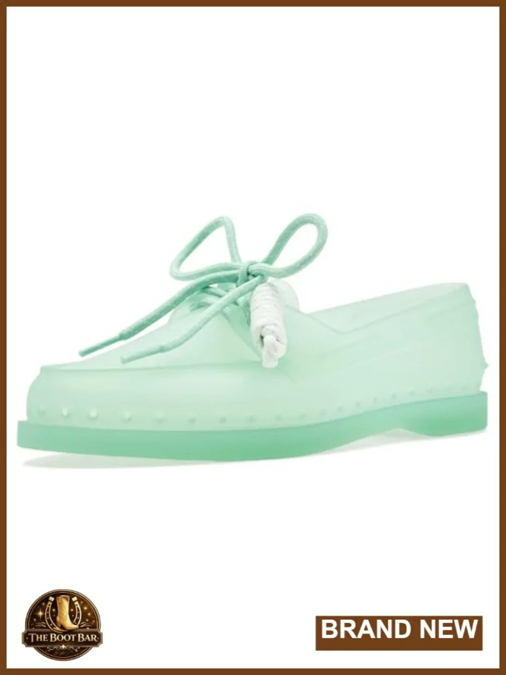 TPU Upper and Outsole Lace-Up Pull-On Boat Shoe